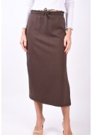 Skirt Only Onlcathy Long Chocolate Brown